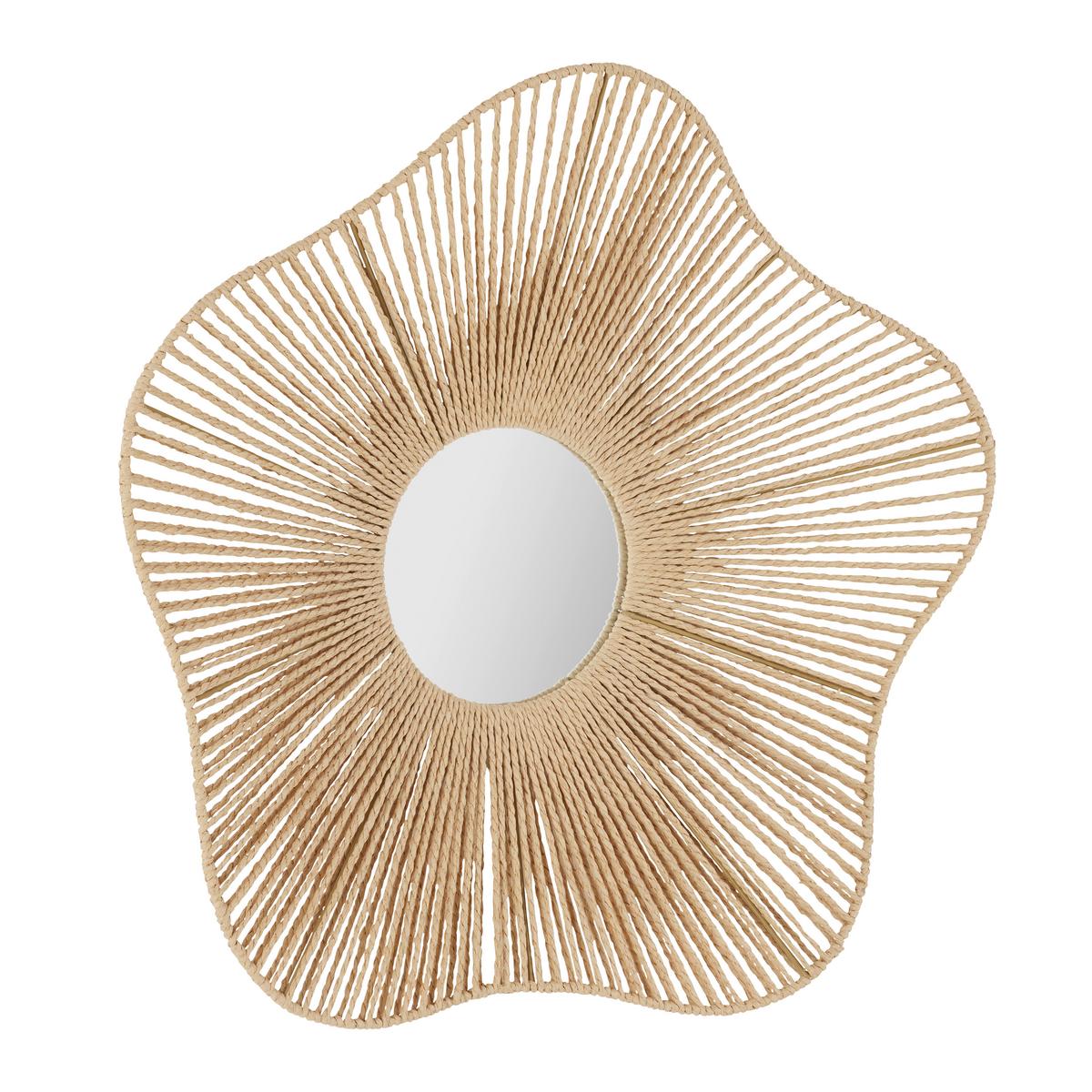 Oglindă de perete IBIZA -TREND- - maro, Romantik / Landhaus, sticlă/hârtie (66/66/12cm) - Premium Living