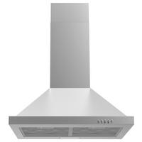 Dunstabzugshaube 6090V Edelstahlfarben - Edelstahlfarben, Basics, Metall (60/66-103/50cm) - PKM