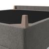 LIT BOXSPRING OLIVIA - gris/couleur chêne, MODERN, textile/bois (180/200cm) - Bessagi Home