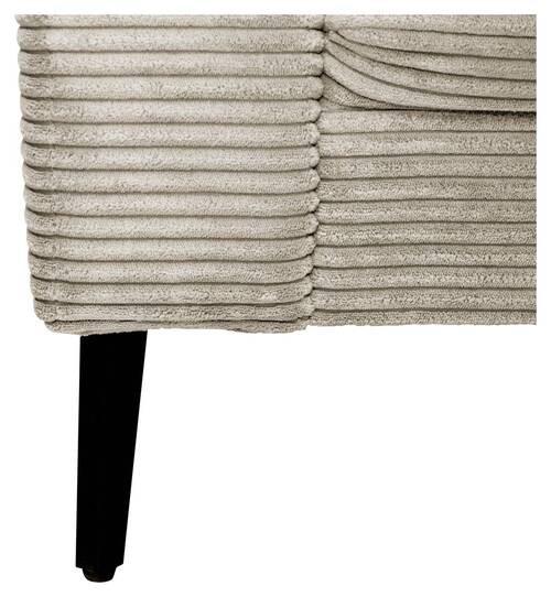 Hocker Cora Graubraun - Graubraun, MODERN, Textil/Metall (92/46/60cm) - Mömax
