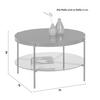 SOFFBORD AIKO -TOP- -BASED- - svart, Modern, metall/glas (75/45cm) - Based