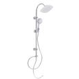 Brauseset Teneriffa in Weiß/Chromfarben - Chromfarben/Weiß, Kunststoff/Metall (79,5/24,5/6,5cm) - MÖMAX modern living