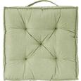 Boxkissen Nora in Hellgrün ca. 40x40x7cm - Hellgrün, MODERN, Textil (40/40/7cm) - MÖMAX modern living
