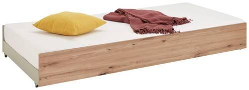 Bettschubkasten Young in Weiss/Eichefarben - Weiss/Eiche Artisan, Konventionell, Holzwerkstoff/Kunststoff (94/27/199cm) - Mömax