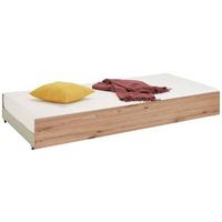 Bettschubkasten Young in Weiss/Eichefarben - Weiss/Eiche Artisan, Konventionell, Holzwerkstoff/Kunststoff (94/27/199cm) - Mömax
