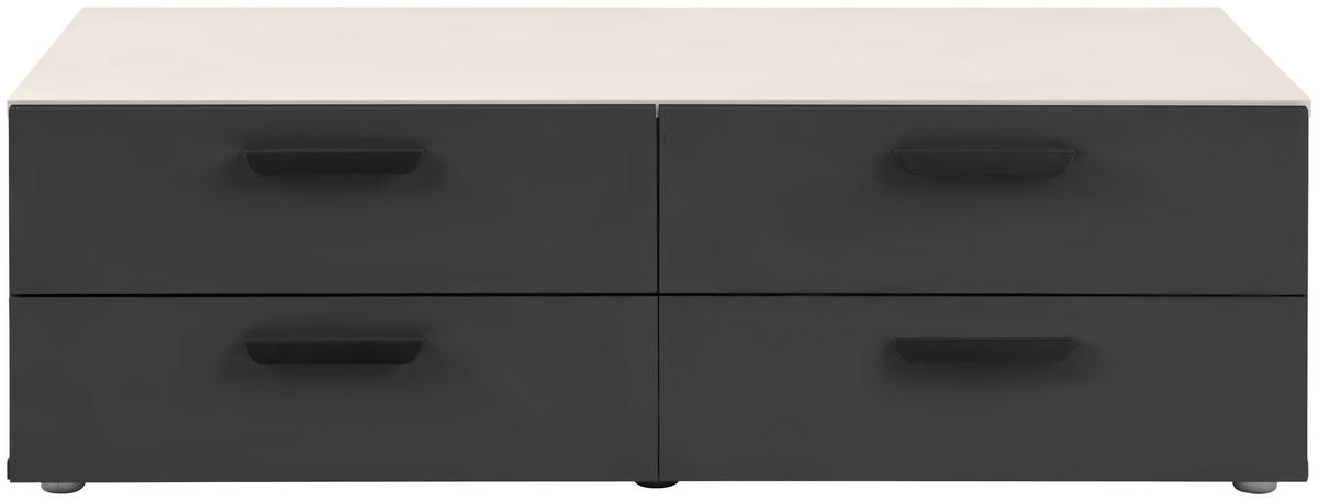 Predalnik Basic Two, Kašmir, Antracit - kašmir/antracit, Konvencionalno, leseni material (110,7/35/51,9cm)
