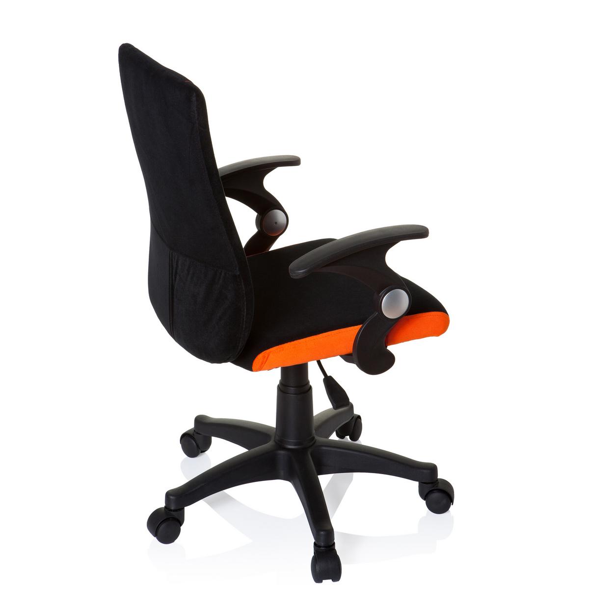 Jugenddrehstuhl Kiddy Pro Al ca. 50x87-97x40cm Orange - Schwarz/Orange, Basics, Kunststoff (50/87-97/40cm) - MID.YOU
