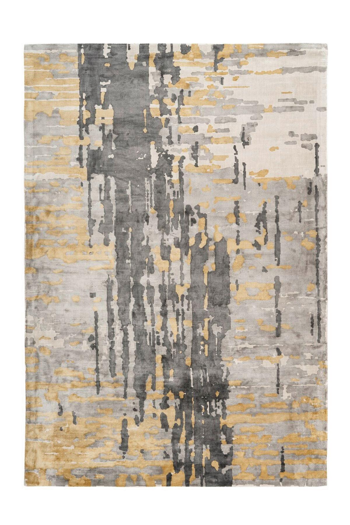 TEPPICH SINAI 225 GRAU / BLAU / GOLD - Blau/Grau, Konventionell, Textil (120/170cm) - Kayoom