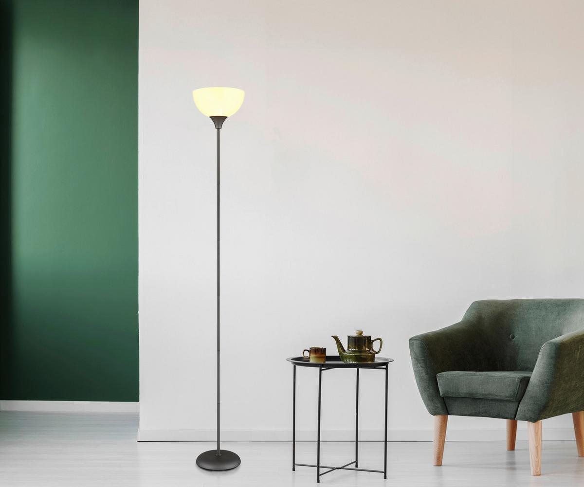 Podna Svjetiljka Wilbur - bijela/boje titana, Basics, metal/plastika (25/178,5cm) - Globo