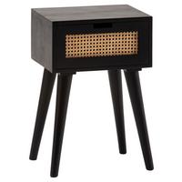NACHTKÄSTCHEN WL6.808 - Schwarz/Braun, Lifestyle, Holz (40/60/30cm) - MID.YOU