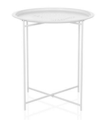 Mizica Allrund, Bela - bela, Moderno, kovina (46/52/46cm) - MID.YOU