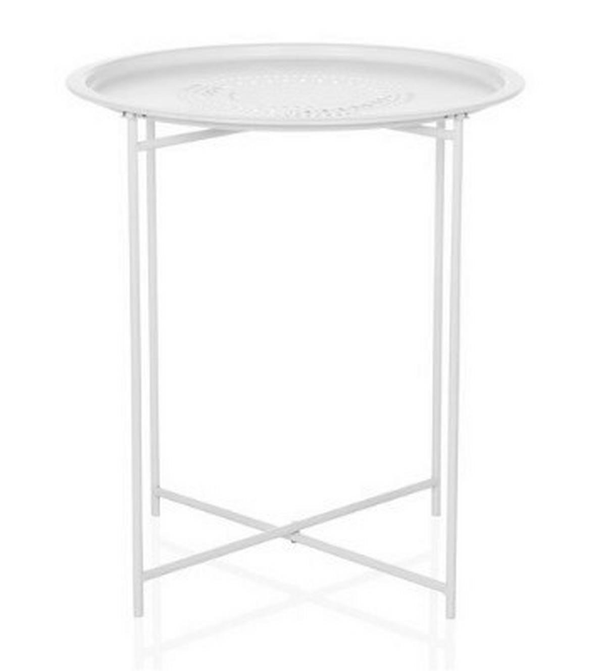 Mizica Allrund, Bela - bela, Moderno, kovina (46/52/46cm) - MID.YOU