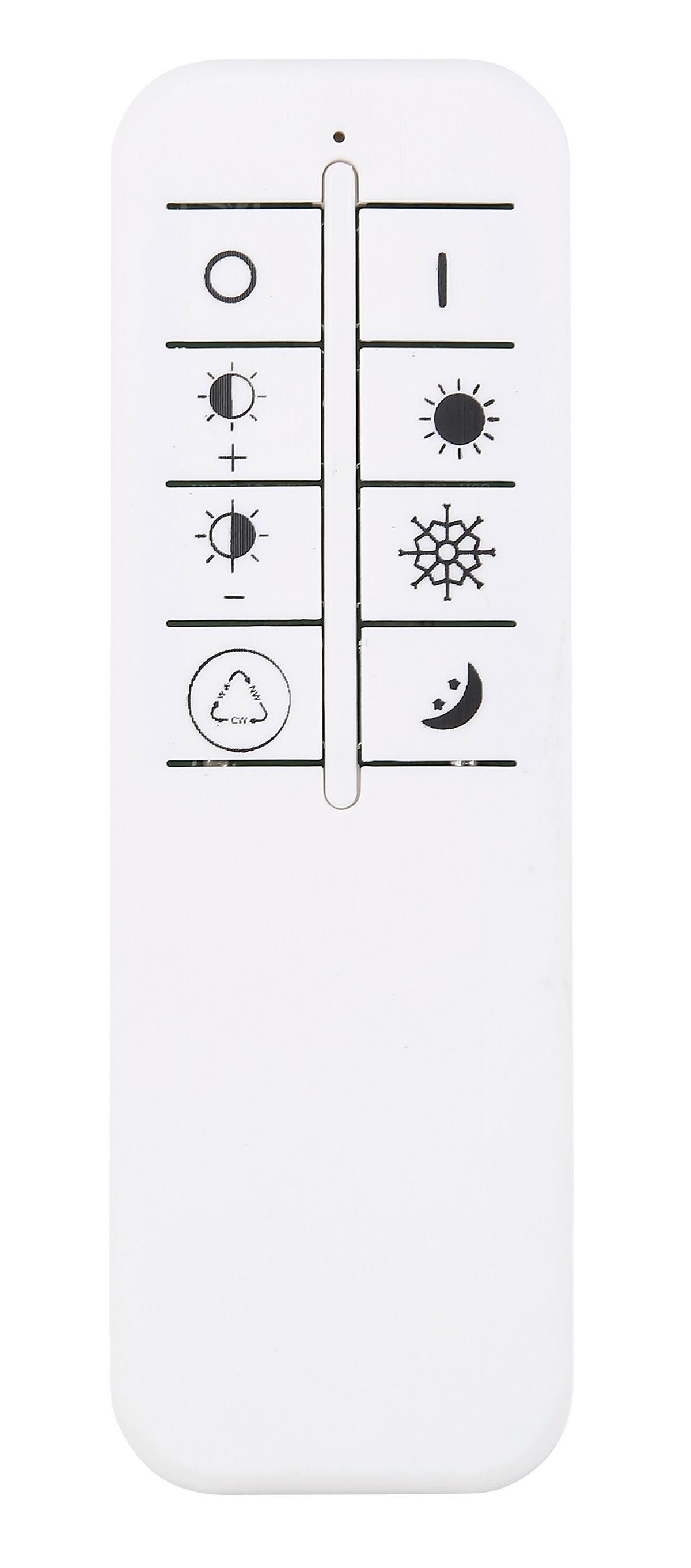 LED-Deckenleuchte Jocelyn Opal/Weiß max. 60 Watt - Opal/Weiß, Design, Kunststoff/Metall (70/70/6,7cm) - Globo