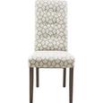 Stuhl in Creme/grau - ROMANTIK / LANDHAUS, Holz (48/102/50cm) - ZANDIARA