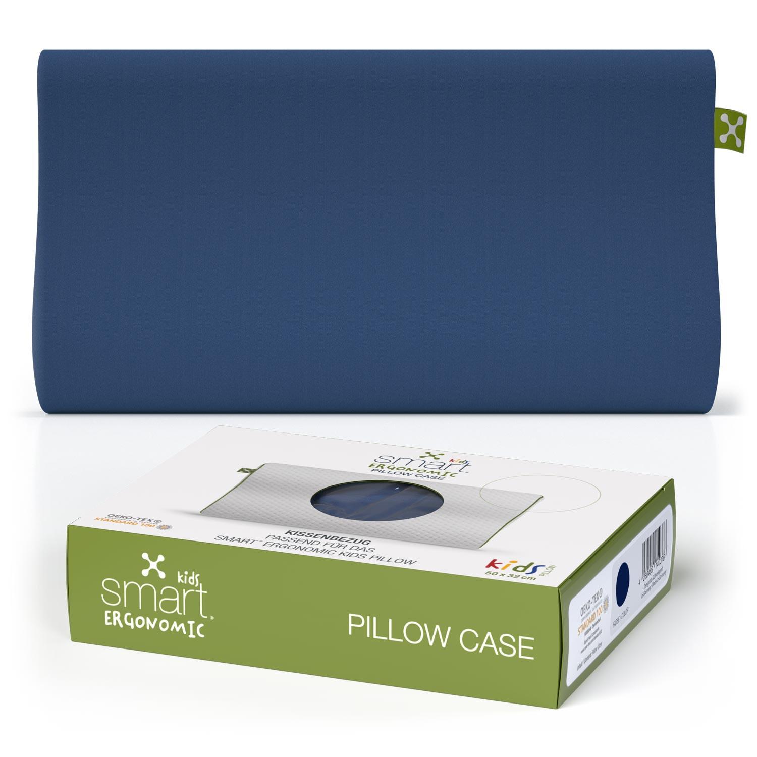 POSZWA NA PODUSZKĘ POD KARK 1030089 CASE UNICOLOR BLUE - ciemnoniebieski, Basics, tkanina (50/32cm) - Smartsleep