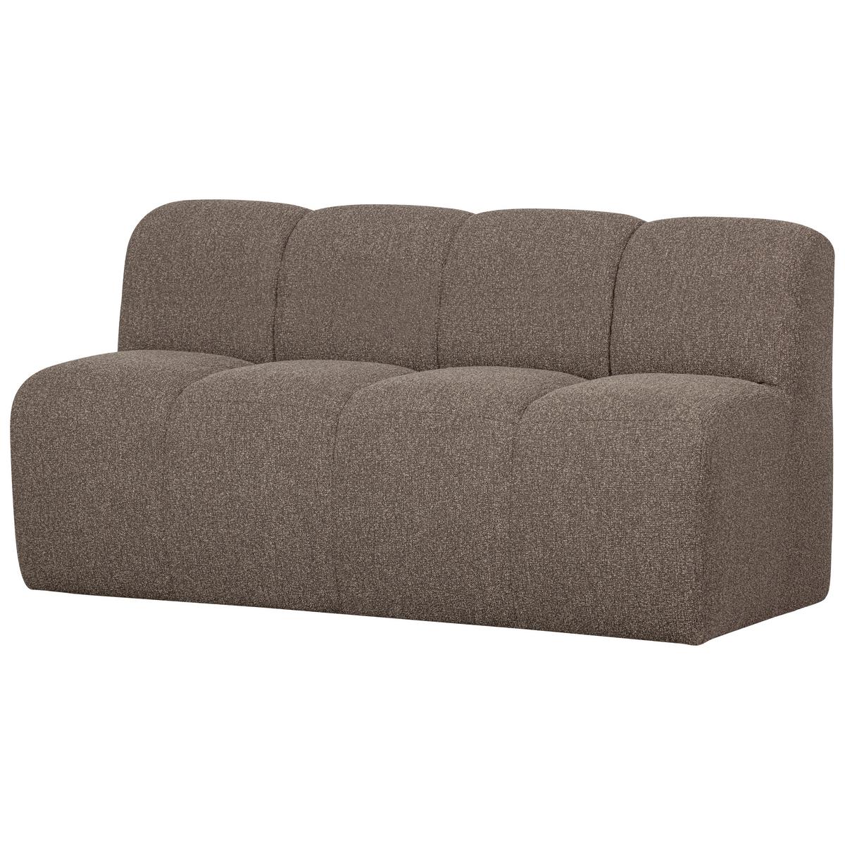 Sitzbank Mojo Braun B: 164cm - Schwarz/Braun, MODERN, Kunststoff/Textil (164/83/73cm) - Livetastic