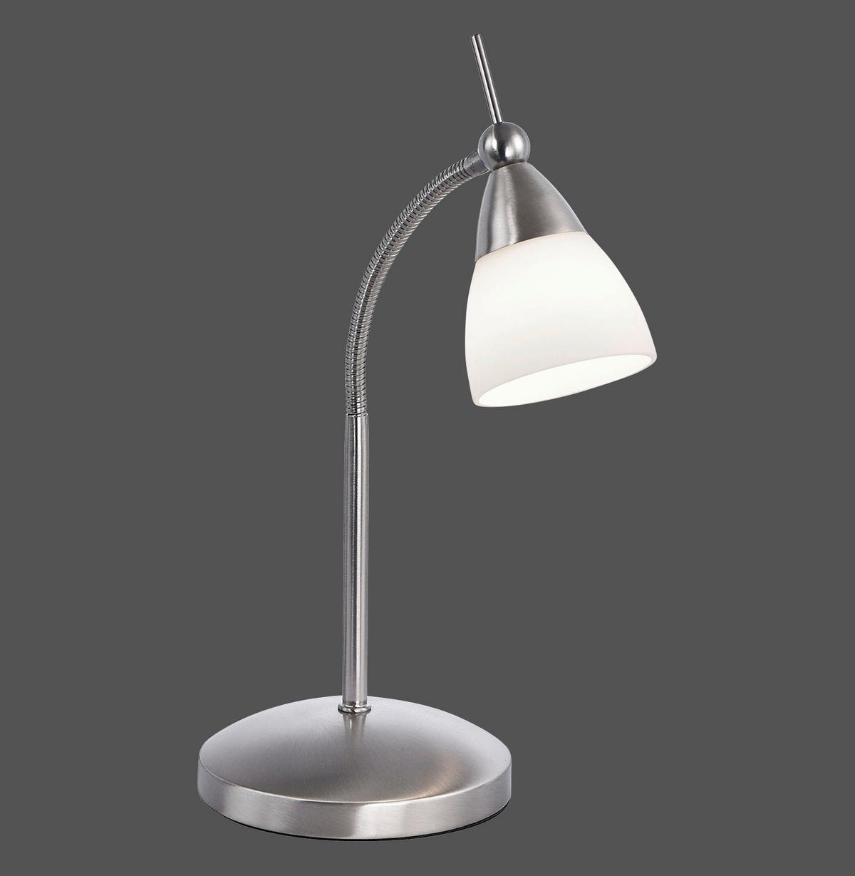 LED-Tischleuchte Pino Dimmbar max. 2,6 Watt - Edelstahlfarben, Basics, Glas/Metall (30/29.5/45cm) - Paul Neuhaus