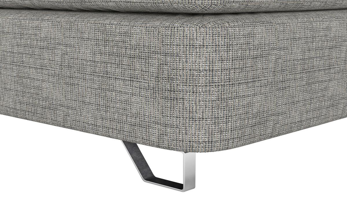 Boxspringbett Tabea Hellgrau ca. 160x200cm - Hellgrau/Alufarben, KONVENTIONELL, Karton/Naturmaterialien (160/200cm) - Mömax