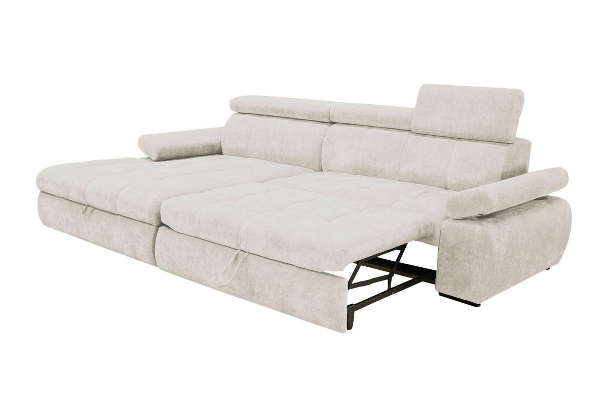 Kutna Garnitura Vegas - bež/crna, Design, drvo/tekstil (173/294cm) - Modern Living