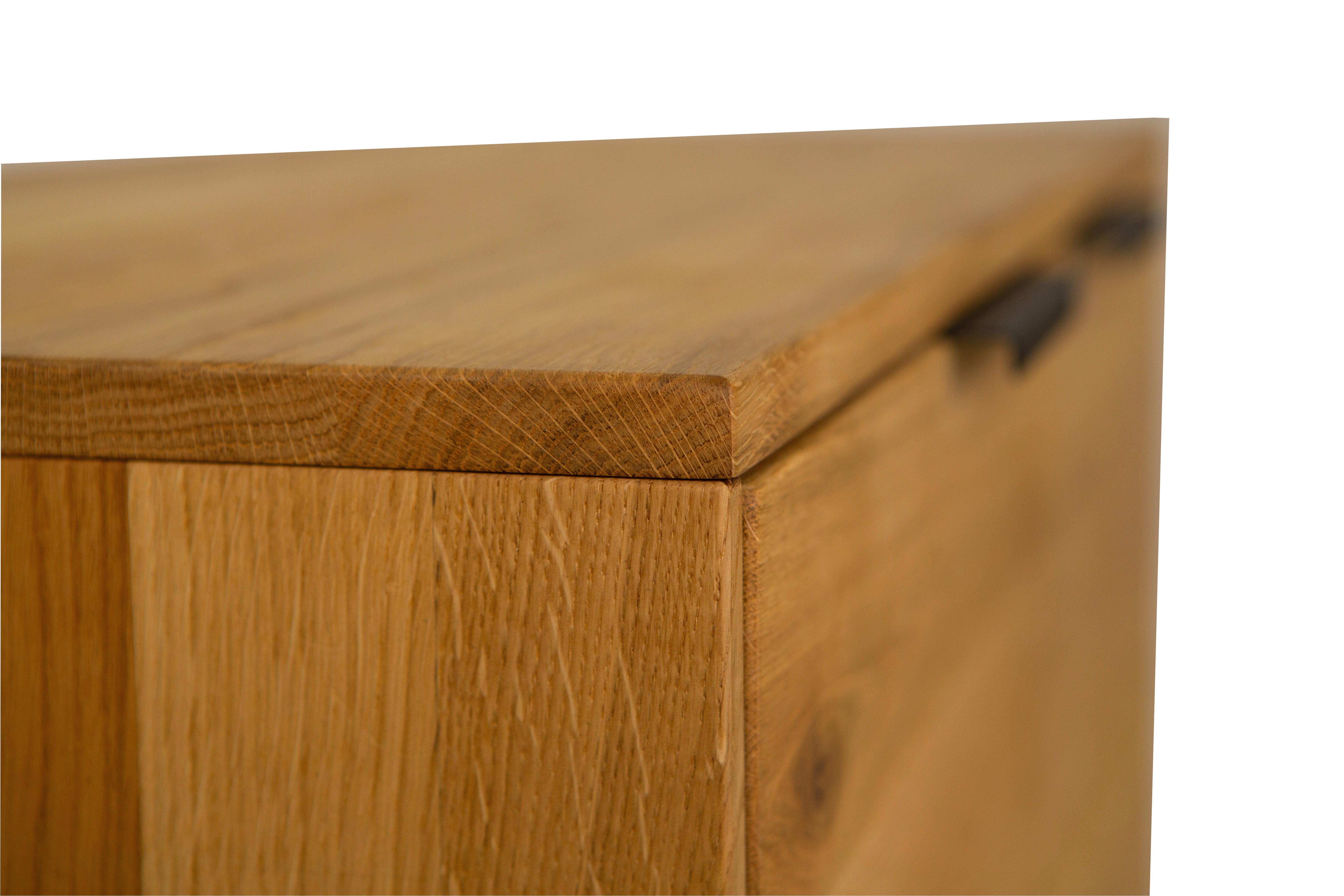 MAPPSKÅP ALBERO - naturfärgad, Modern, trä (80/113/38cm) - Based