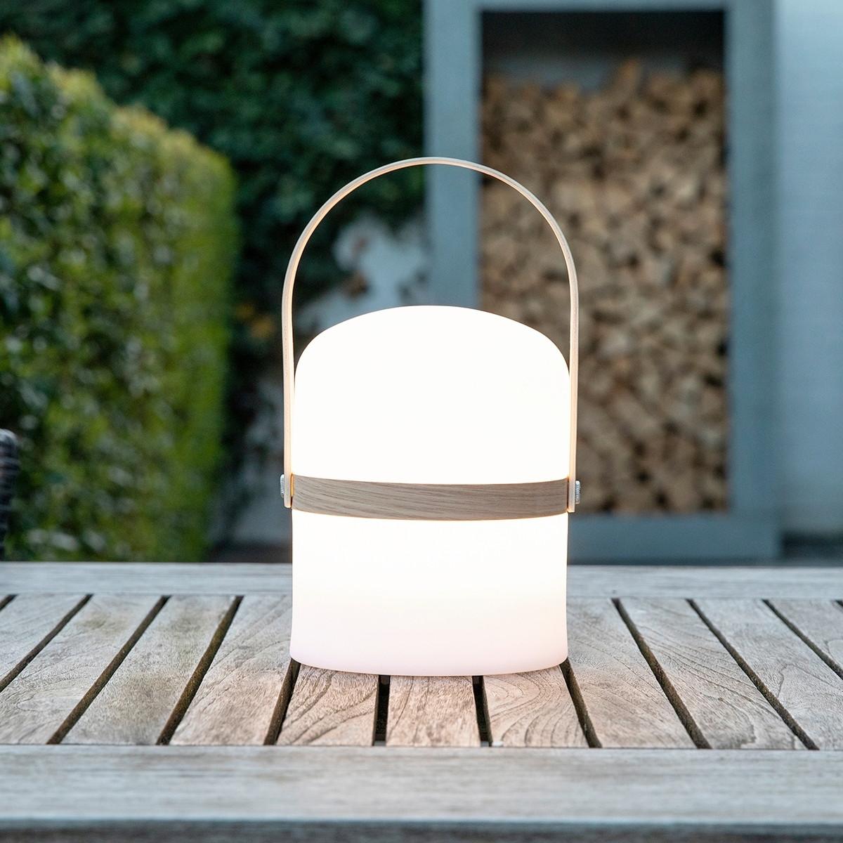 Led-aussenleuchte 06800/03/31 Joe - Hellbraun/Weiss, Basics, Holz/Kunststoff (14.5/26.5cm) - Lucide