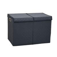 Košara Za Rublje Oxford 2 - crna, Moderno, karton/metal (58/33/41cm) - Mömax