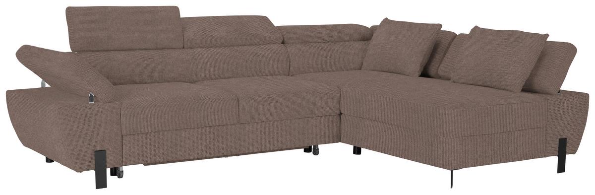 Kutna Garnitura Molina Mini - crna/taupe, Moderno, drvni materijal/drvo (277/189cm) - Mömax