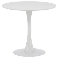 Esstisch Hamden Ø ca. 80 cm Weiß - Hellgrau/Weiß, Design, Holzwerkstoff/Metall (80/80/75cm) - Livetastic