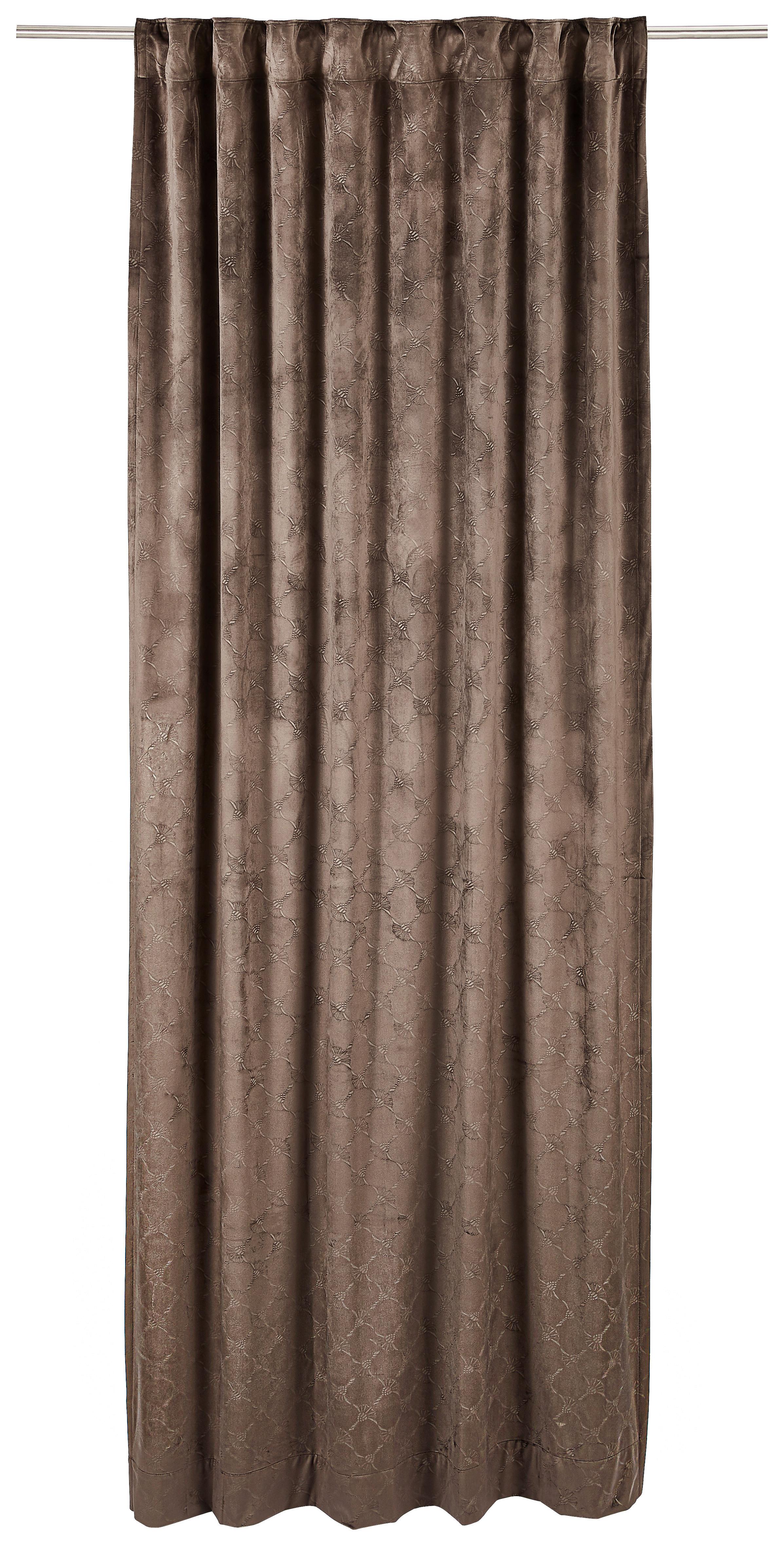 ZASŁONA GOTOWA J-IMPRESS JOOP! - brązowy, Design, tkanina (130/250cm) - Joop!