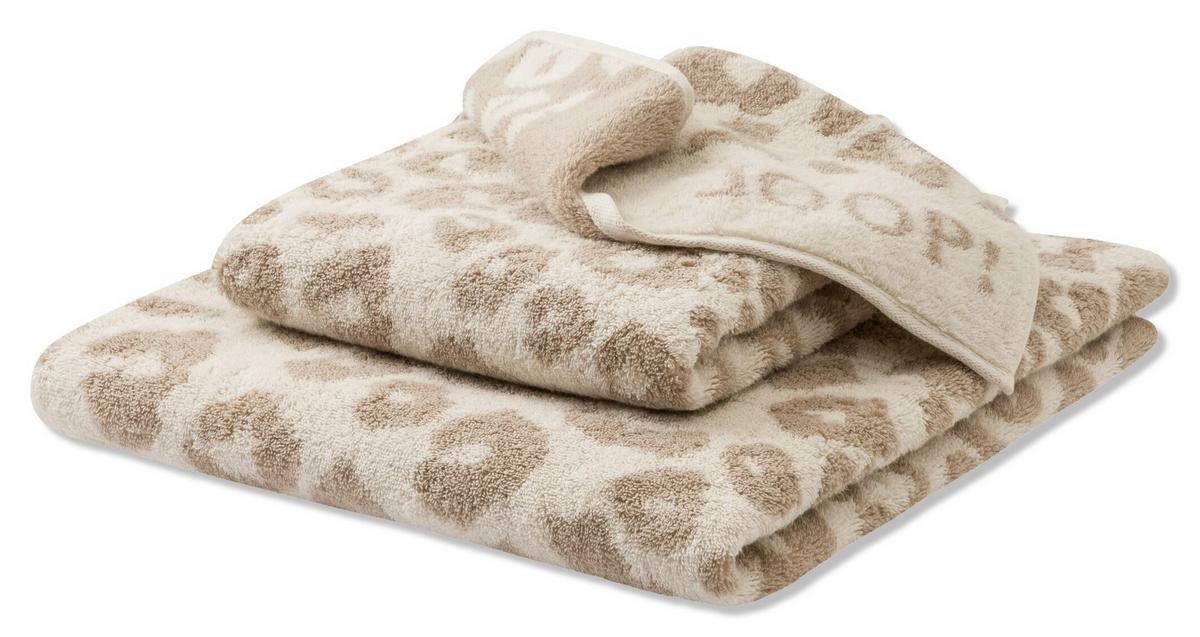 RĘCZNIK JOOP! LEO - beżowy, Basics, tkanina (50/100cm) - Joop!