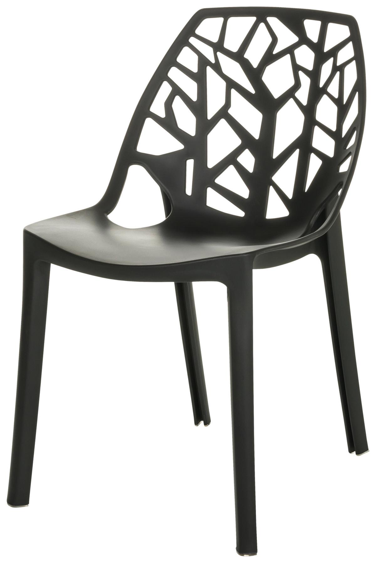 Stol Artifo Tri, Črna - črna, Basics, umetna masa (47/80/56cm) - MID.YOU