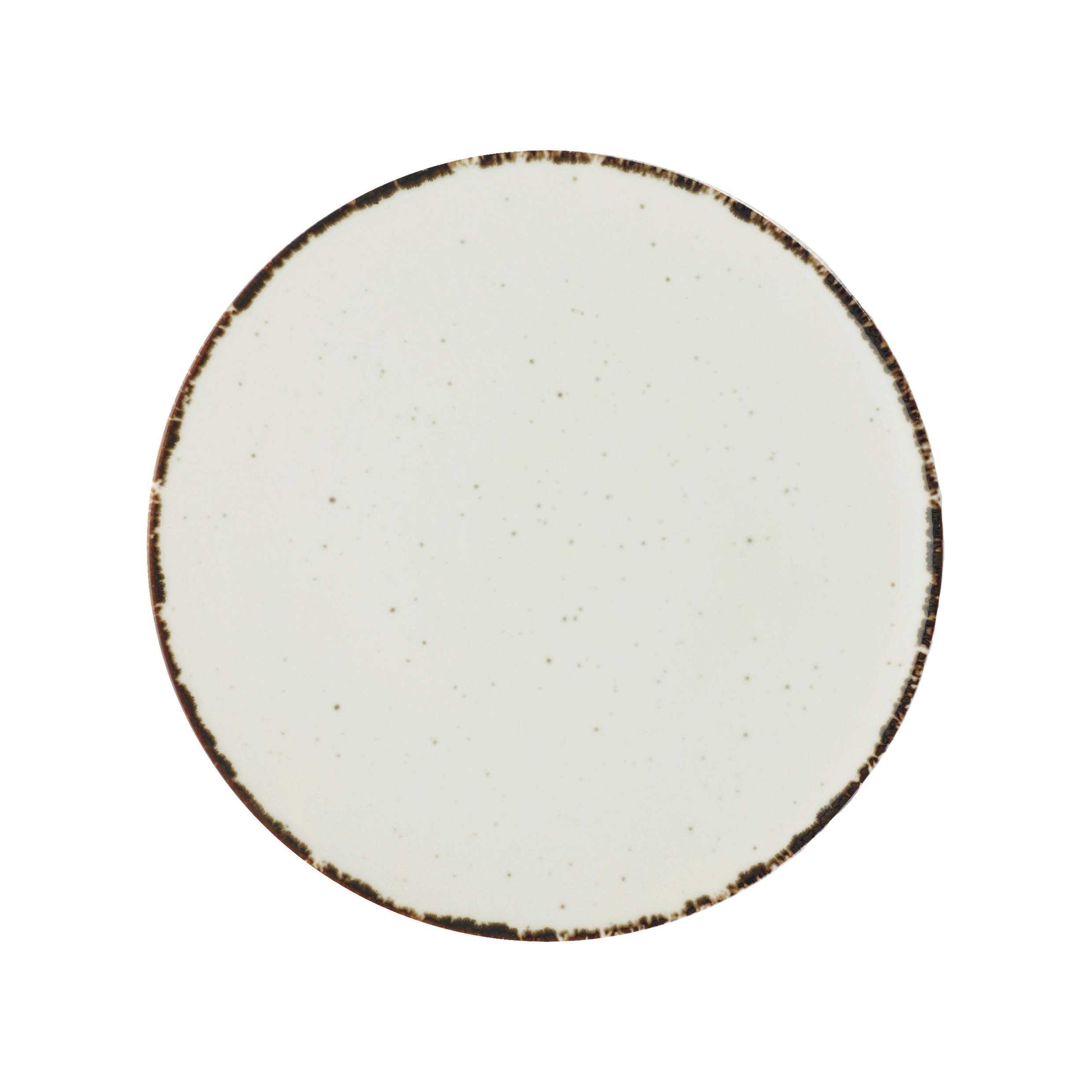 TALERZ OBIADOWY URBAN LIFE - biały, Lifestyle, ceramika (28cm) - Landscape