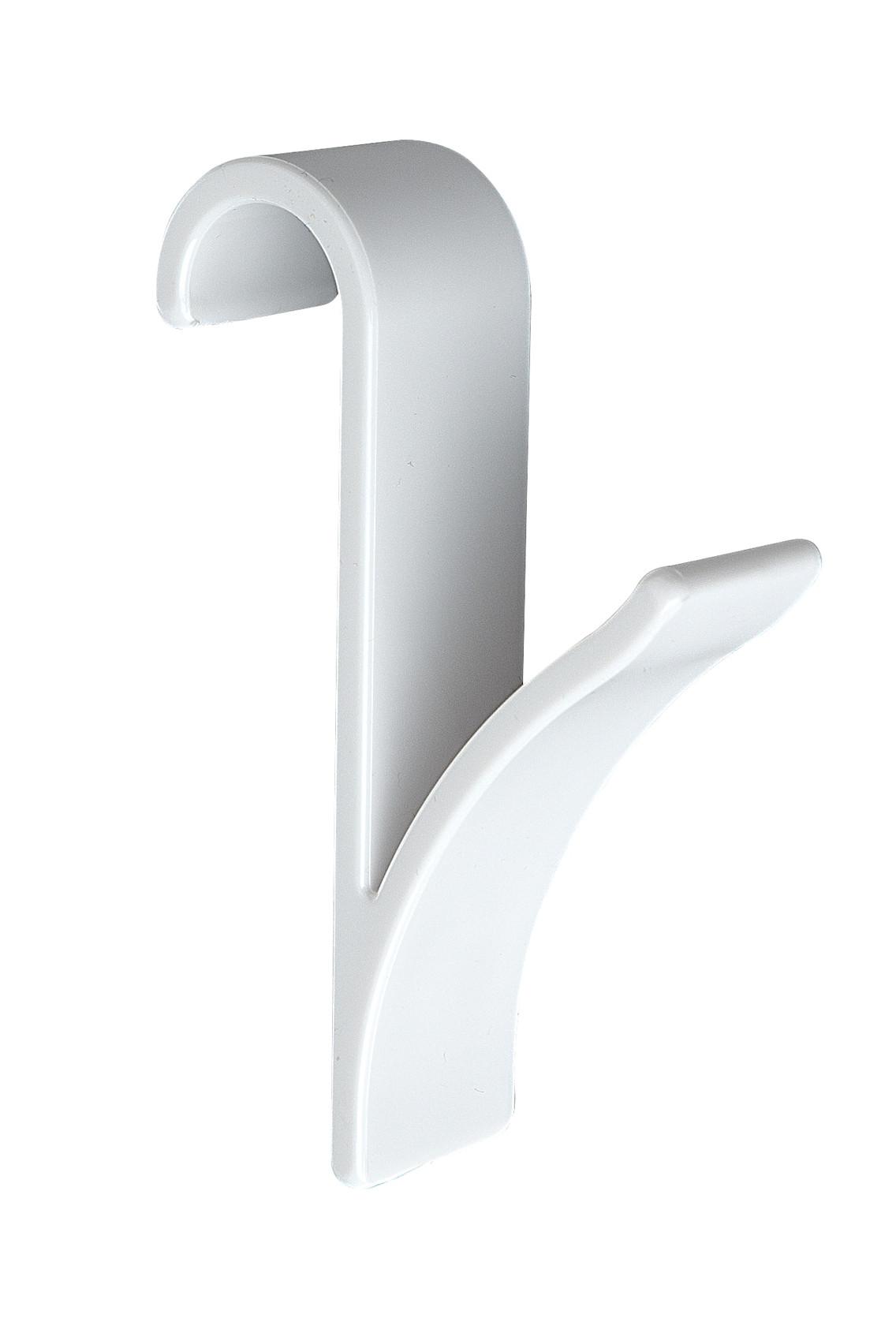 Cârlig Haken - alb, Konventionell, plastic (2,5/10,5/7cm) - Wenko