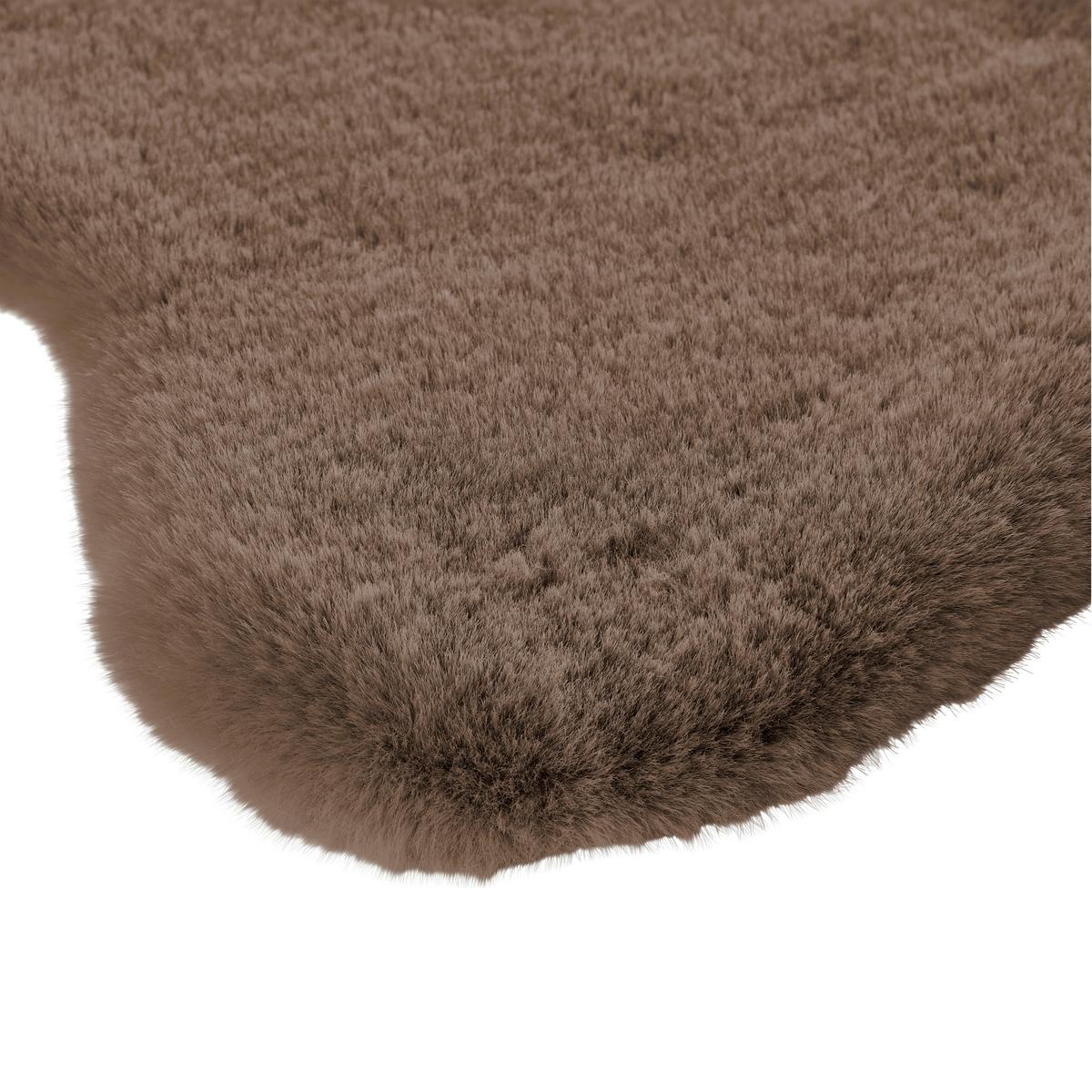 Blană artificială Susi - cafeniu/roz antic, Romantik / Landhaus, textil/blană (90/60cm) - Modern Living