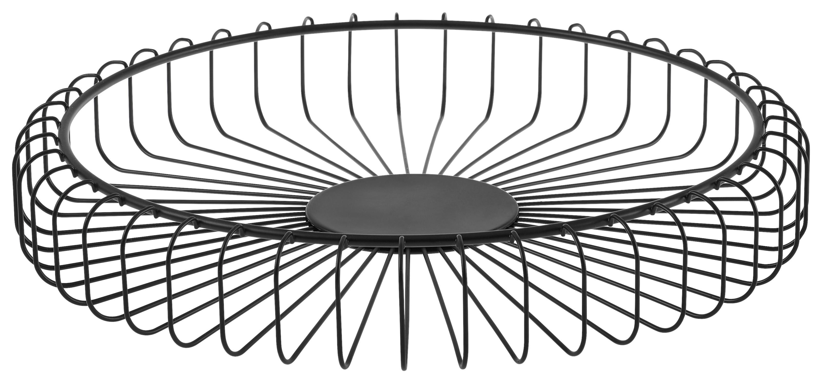 KOSZ NA OWOCE 97253 BLOMUS - czarny, Basics, metal (37/6cm) - Blomus