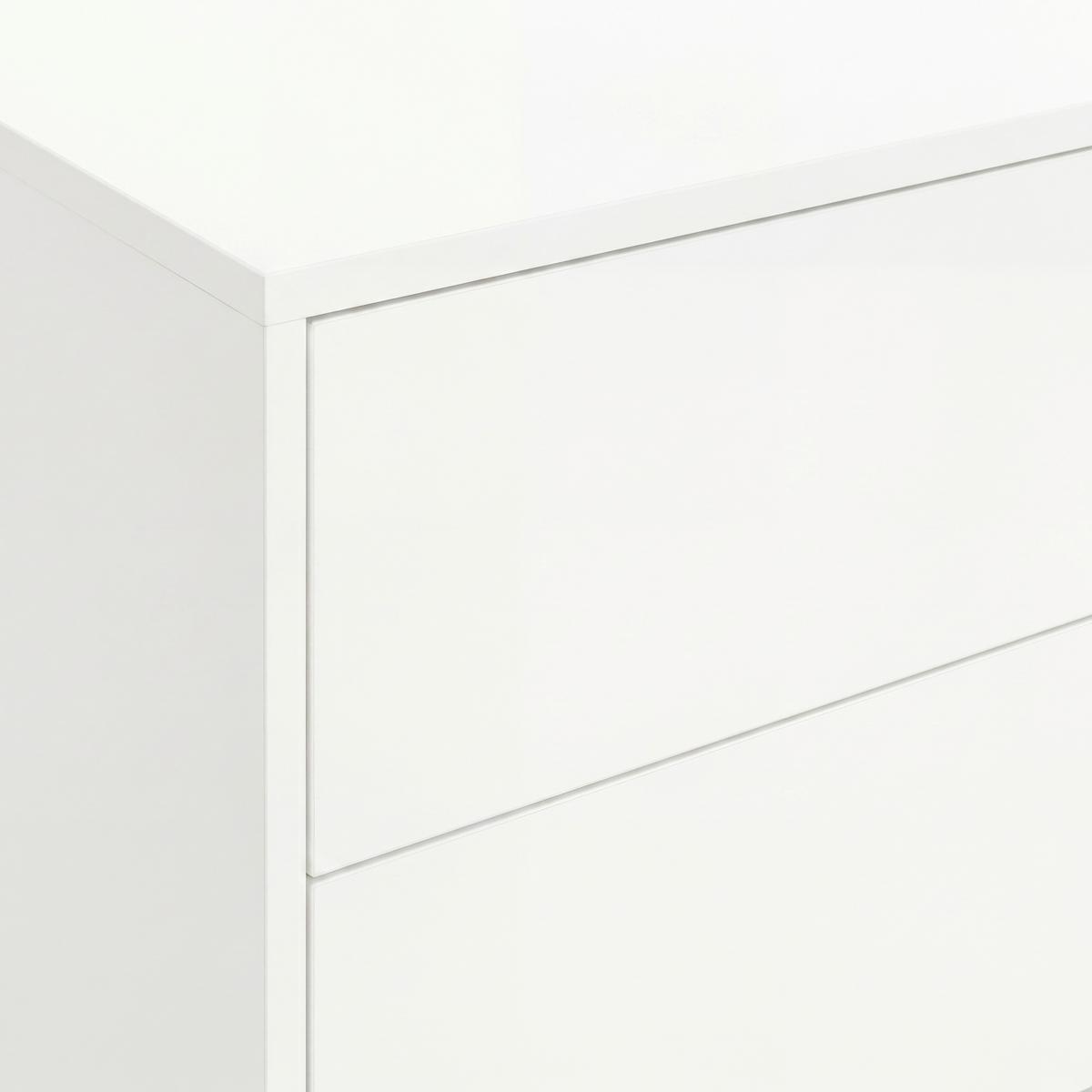 Sideboard Amber Weiß MDF/Eisen - Weiß, MODERN, Holzwerkstoff/Metall (120/80/40cm) - Bessagi Home