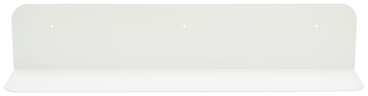 PÓŁKA ŚCIENNA WIKA - biały, Design, metal (60/12/12cm) - MID.YOU