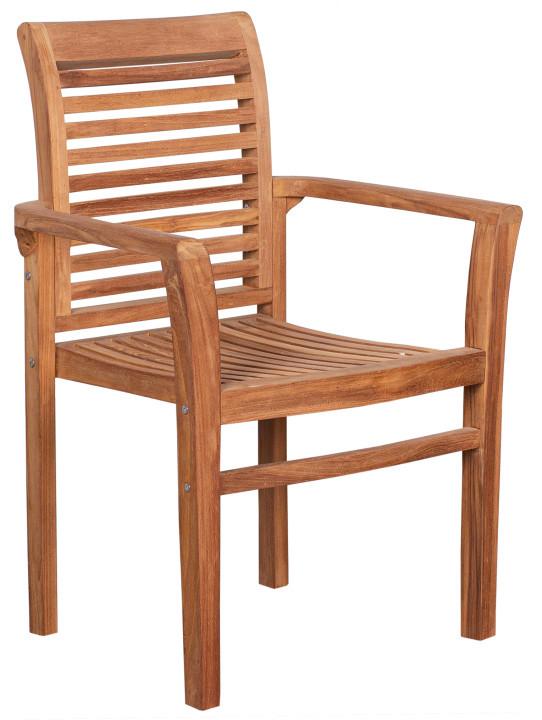 Gartensessel Woodie Teak - Basics, Holz (63/92/52cm) - Gardenson