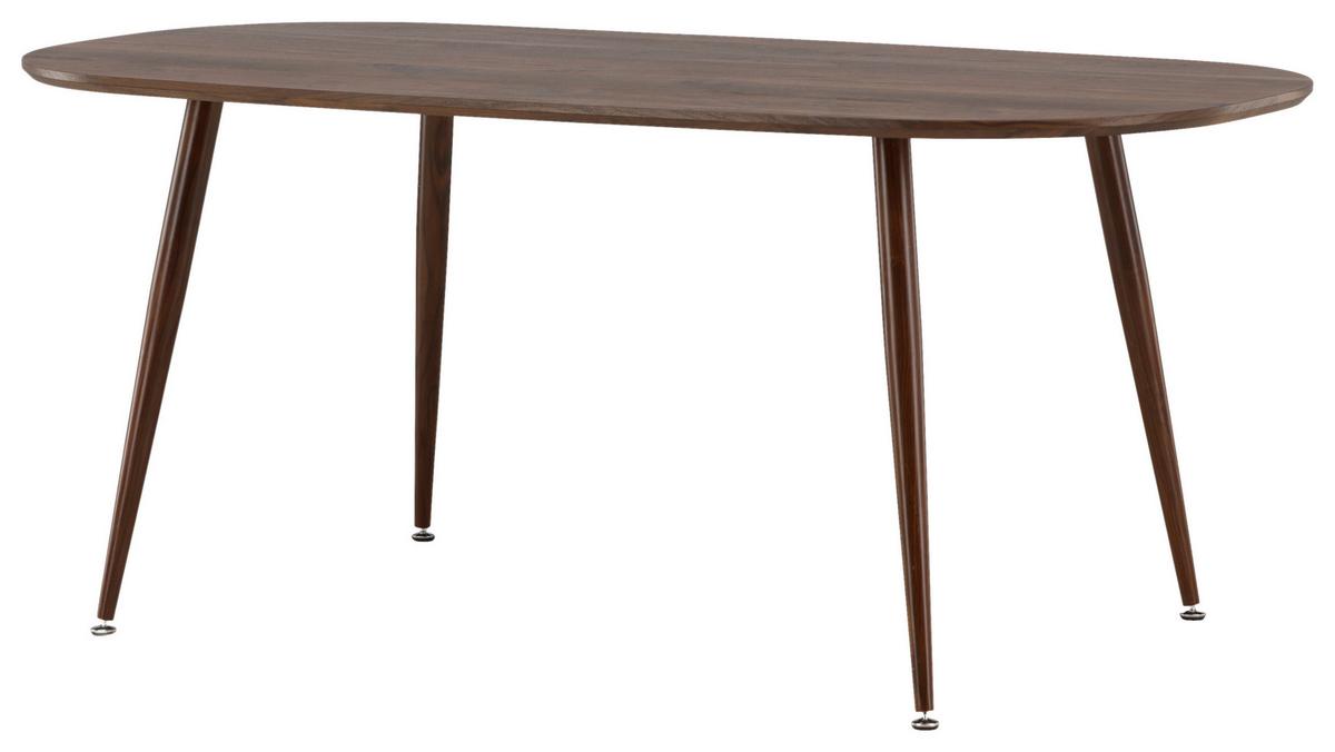 ESSTISCH SANFORD - Dunkelbraun, Design, Holz/Holzwerkstoff (180/90/75cm) - Livetastic