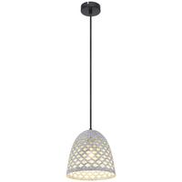 Viseča Svetilka 15594h Hollie - siva/črna, Basics, kovina/tekstil (20/120cm) - Globo