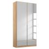 DULAP USI ROTATIVE ALABAMA - stejar Sonoma/argintiu, Modern, material pe bază de lemn (91/229/54cm) - Modern Living