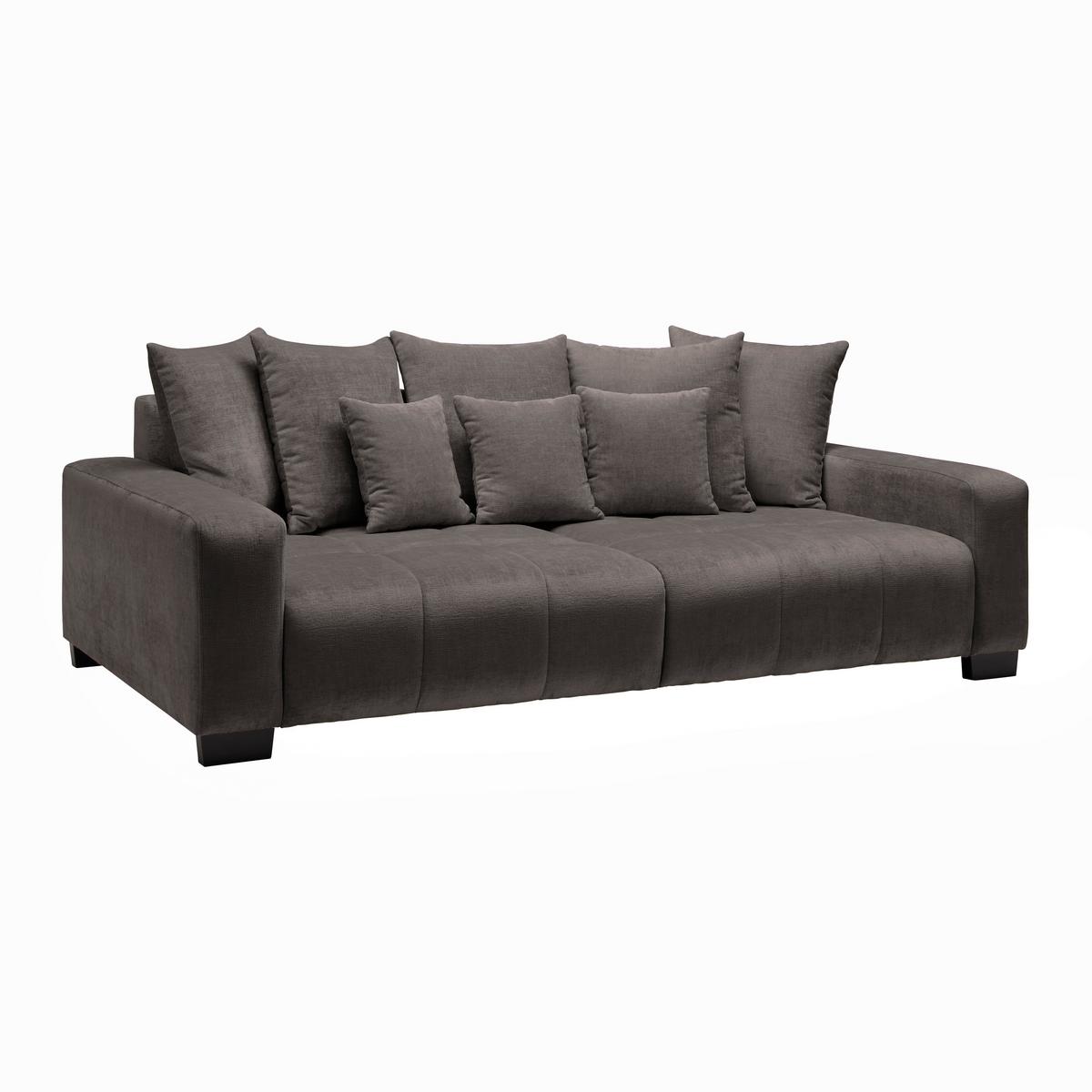 Bigsofa Matteo Graphitfarben - Graphitfarben/Schwarz, MODERN, Holz (246/93/124cm) - Based