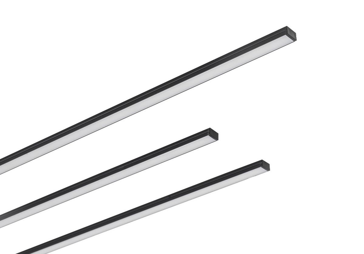 Led Panel Numik - crna, Moderno, plastika (50/75/1,3/0,7cm) - Mömax