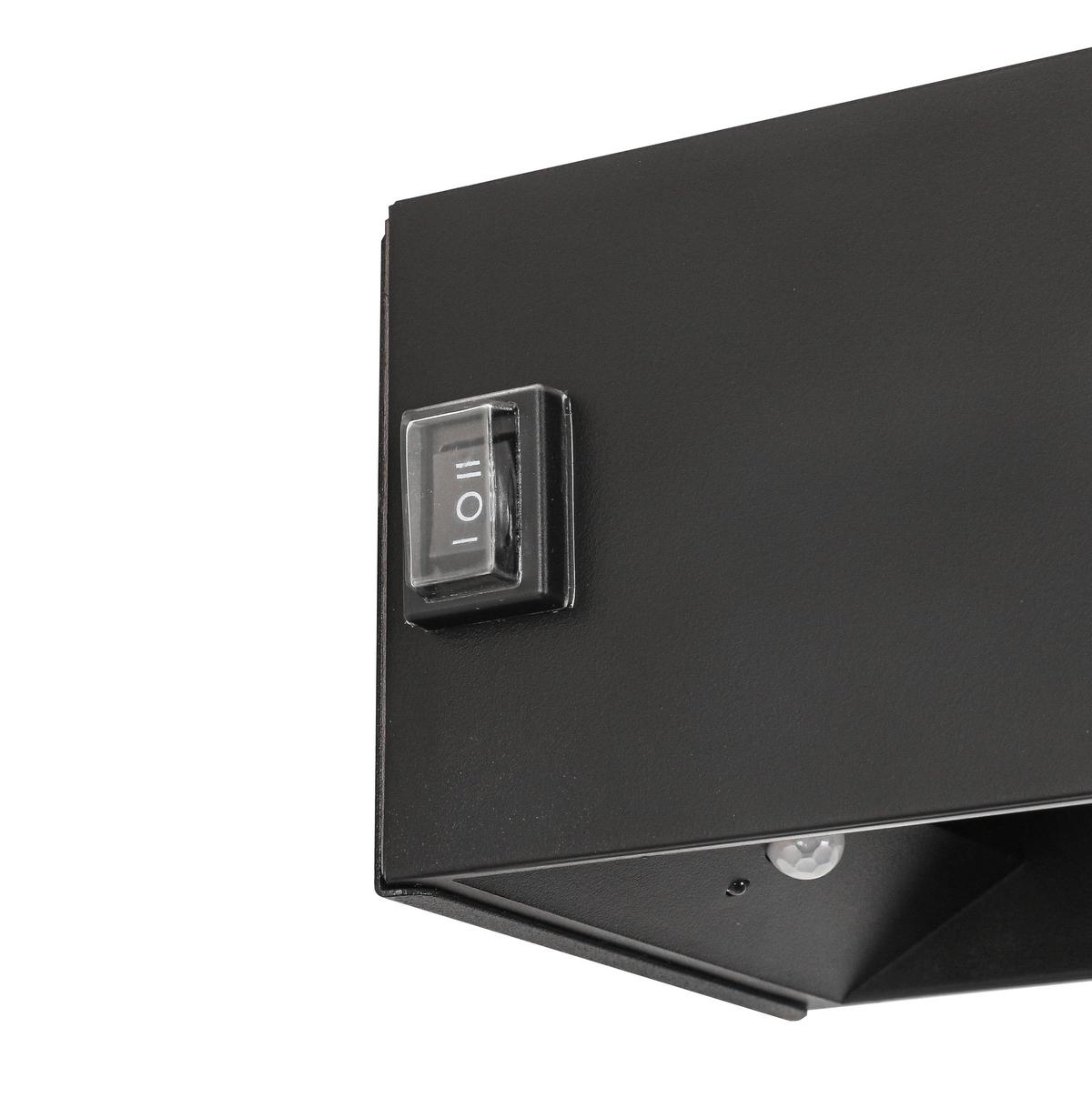 LED-Wandleuchte Hero 1 Schwarz max. 3 Watt - Schwarz, MODERN, Kunststoff/Metall (10,28/10,1/8,05cm) - Mömax