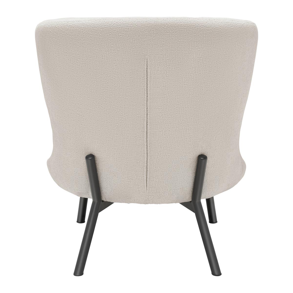 Sessel Floris Beige - Beige/Schwarz, ROMANTIK / LANDHAUS, Holz/Textil (67/77/73cm) - Mömax