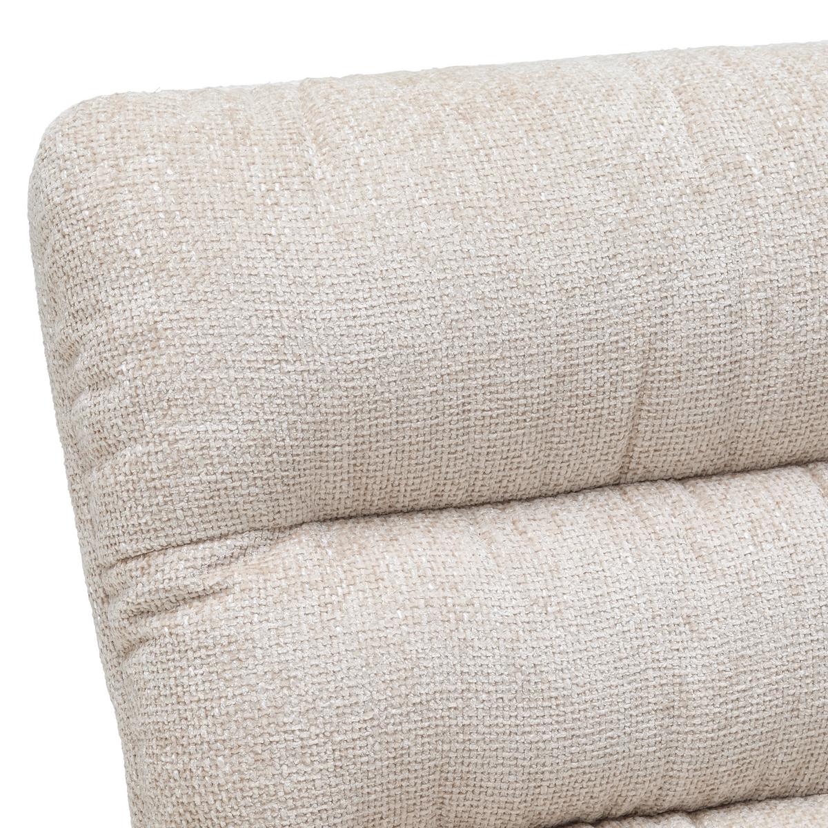 Schaukelstuhl Swingo Creme - Weiss/Creme, Modern, Holz/Textil (72/96/110cm) - Mömax