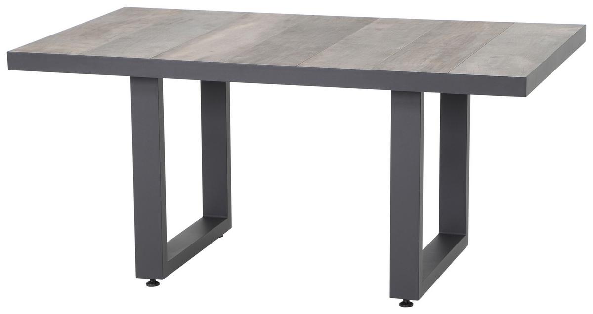 Loungegarnitur Corido 4-tlg. Grau - Grau, Basics, Keramik/Kunststoff (219/88/219cm) - Siena Garden