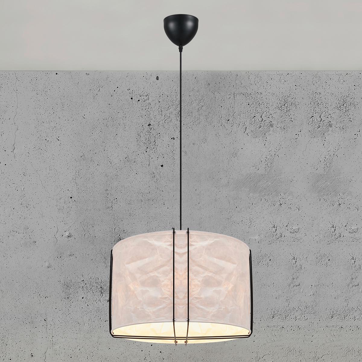 LAMPA WISZĄCA 2312423001 CARDINE 50 - czarny/biały, Design, tworzywo sztuczne/metal (50/37,5cm) - Nordlux