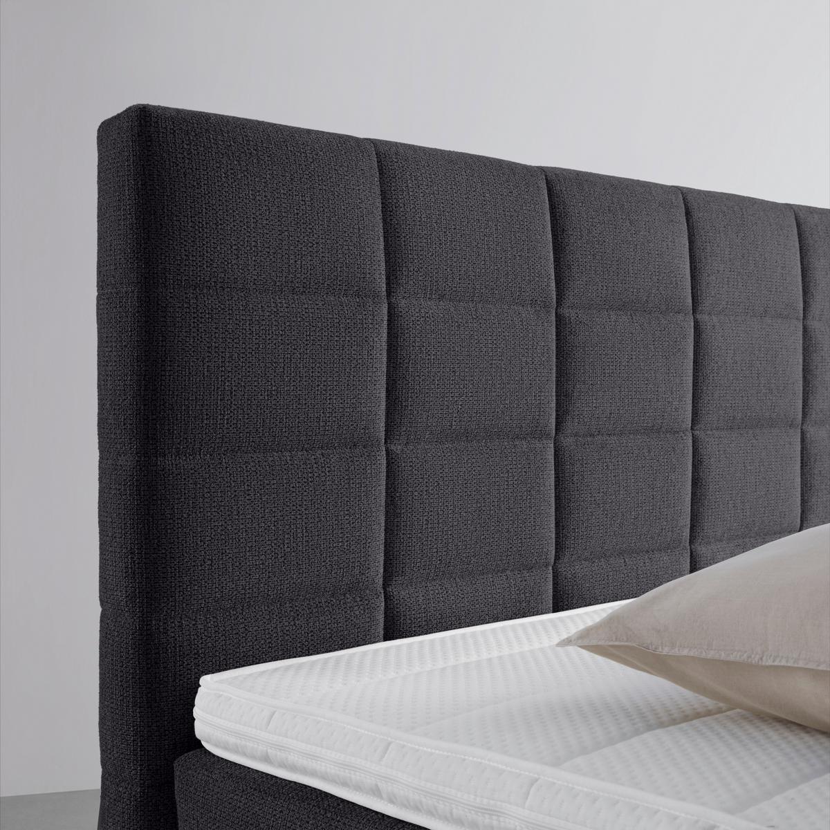 Boxspringbett Damon Schwarz ca. 160x200cm - Schwarz, KONVENTIONELL, Kunststoff/Textil (160/200cm) - Mömax