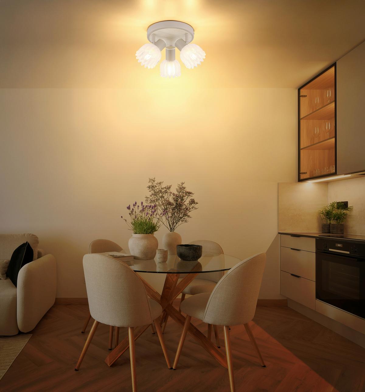 Reflektor Planta - boje pijeska, Konvencionalno, staklo/metal (34/12,5cm) - Globo